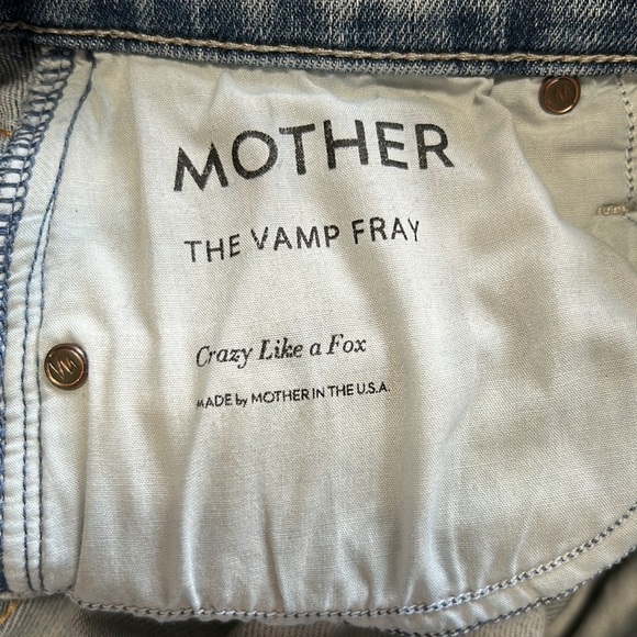 MOTHER The Vamp Fray Crazy Like a Fox Jean Distressed Sz 27 - Picture 11 of 14
